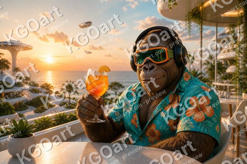 Solarpunk Sunset Toast – DJ Seldon Fruit Juice Terrace